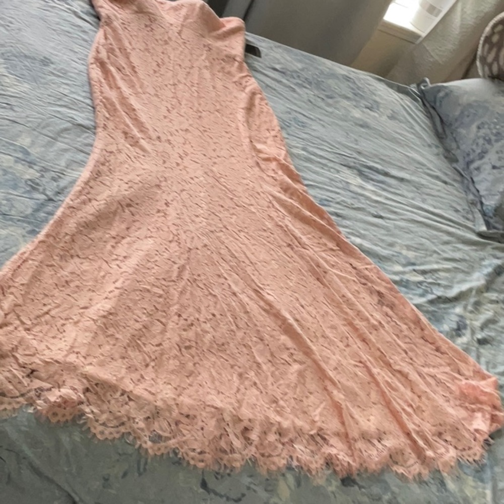 RENE BY RENE RUIZ
Strapless Lace Gown With Sequin Underlay - Picture 5 of 13